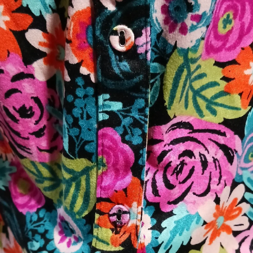 Gorgeous! Cuddl Duds Multicolor Flower Design Pajama Short Set XL 💐🌺🌷🪻🌼 - Picture 13 of 14